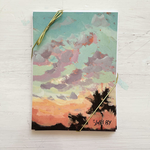 5x7" Note Cards - Summer Sunrise